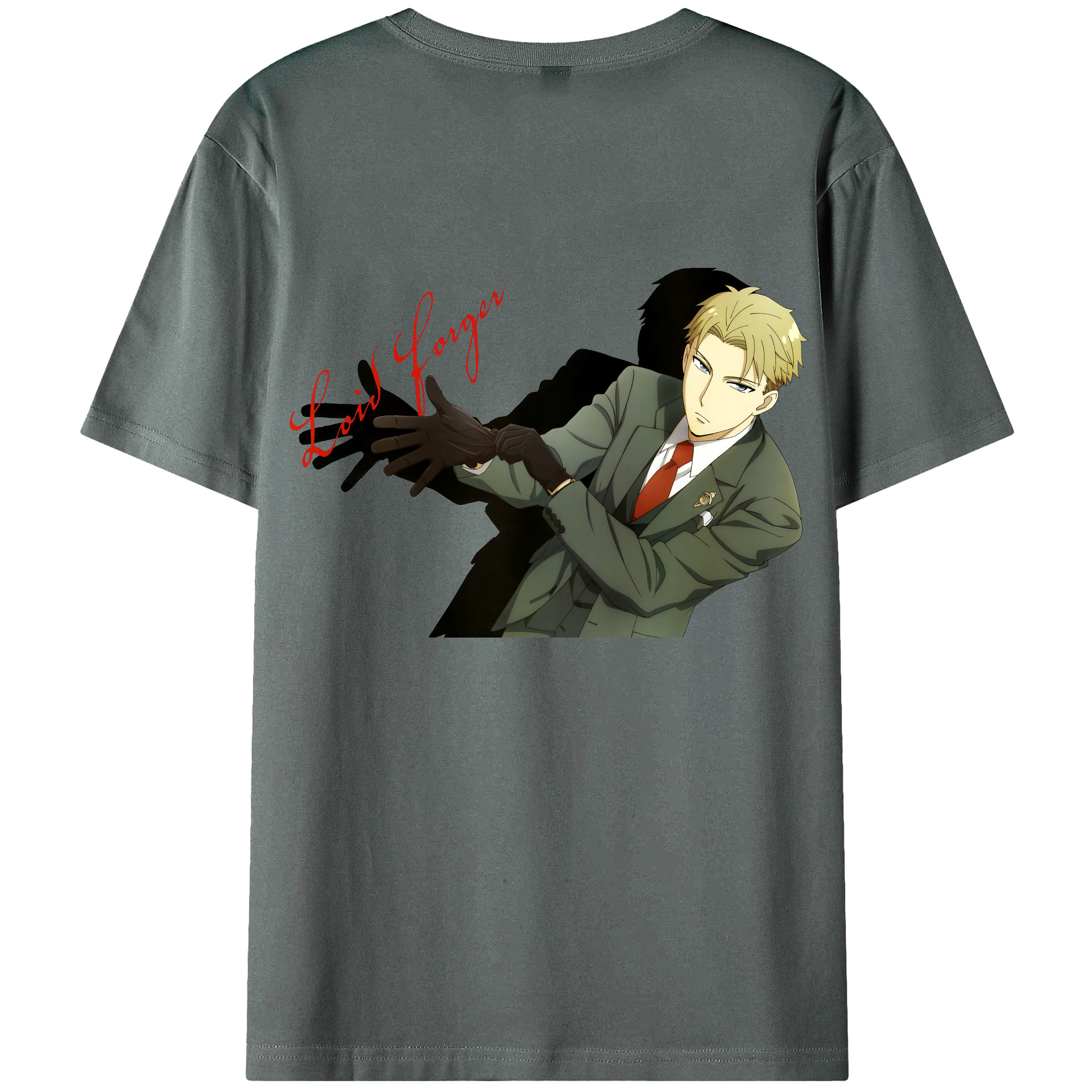 （画像用） SPY×FAMILY间谍家家酒 綿100％ メンズ半袖Tシャツ（バックプリント） 通気性